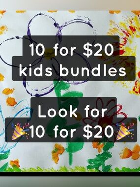 For a limited time! 🎉BUNDLE 10 for $20🎉 on select kids clothes!